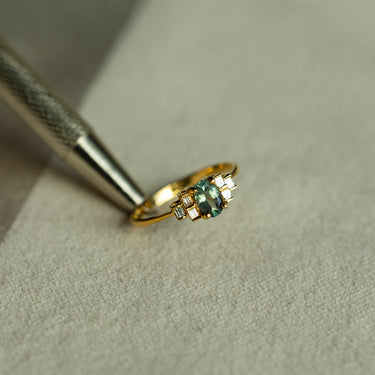0.49ct Natural Alexandrite 18k White Gold Ring